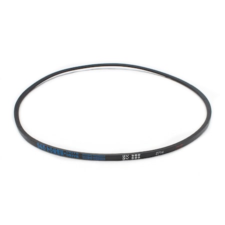 D&D 3V560 Wedge V-Belt, 56 in Outside Length, 3/8 in Top Width, 5/16 in Thickness, 1 Ribs 3V560